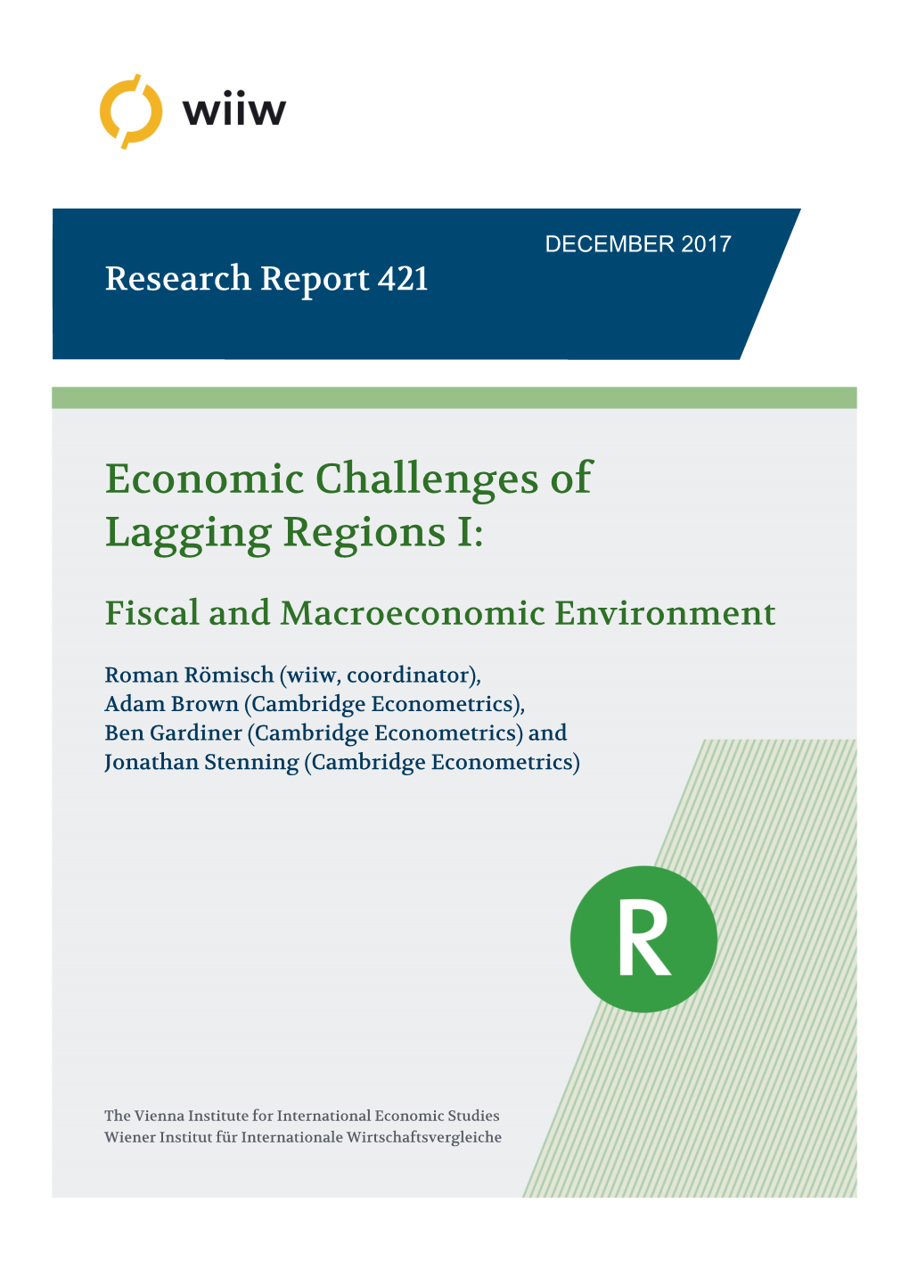 Economic Challenges of Lagging Regions I