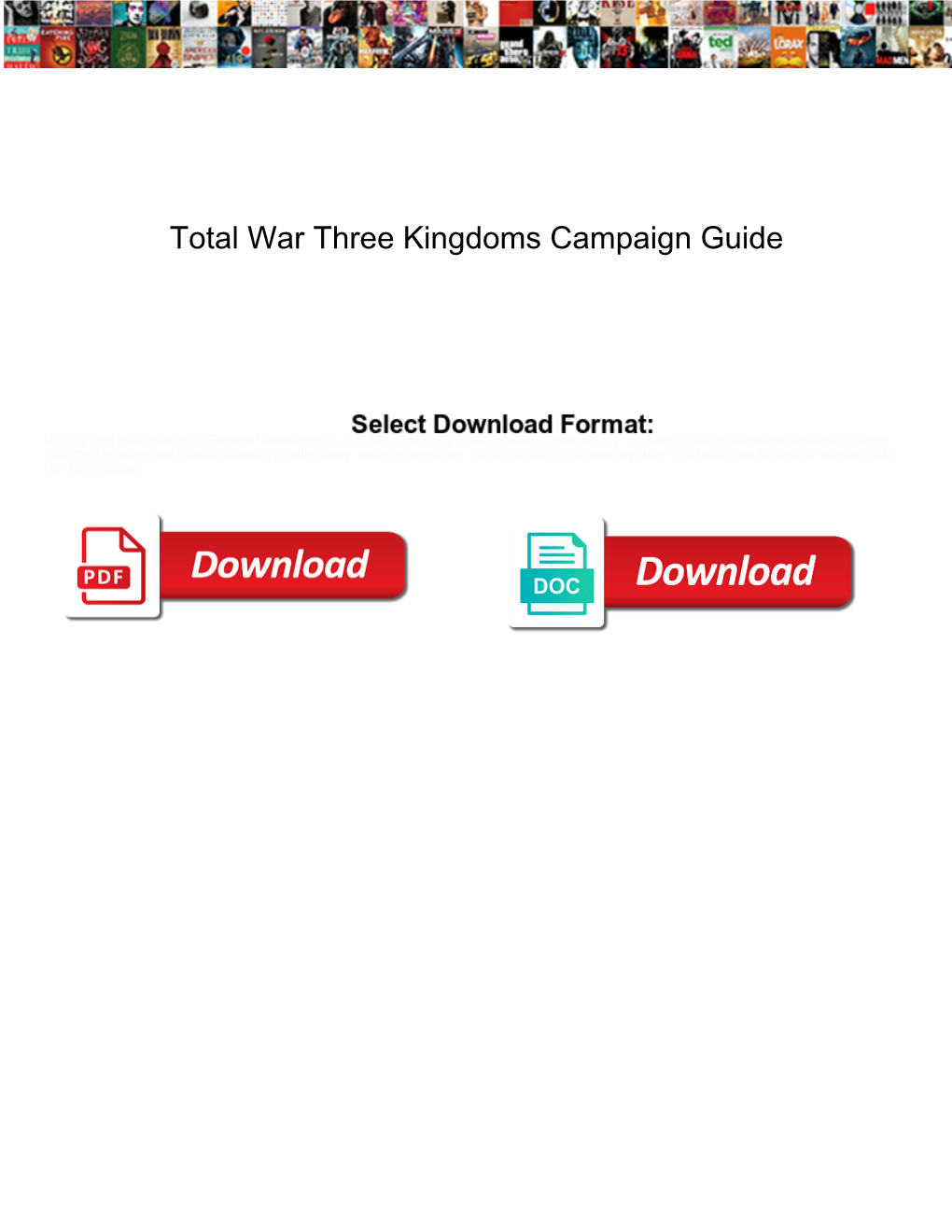 Total War Three Kingdoms Campaign Guide