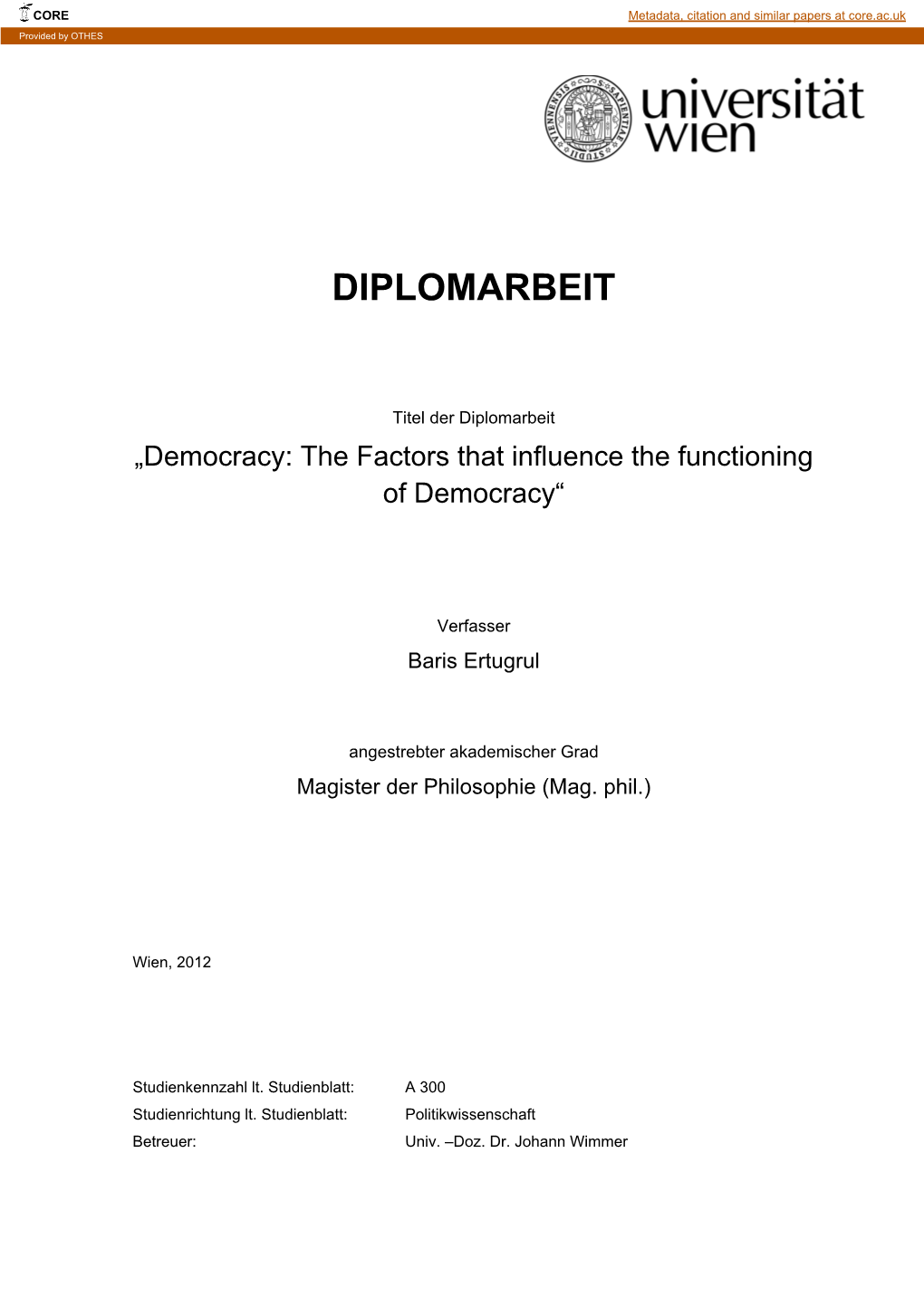 Diplomarbeit