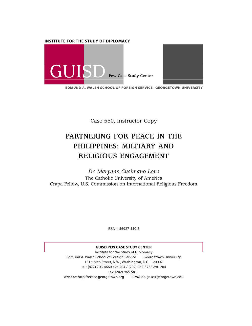 Partnering for Peace in the Philippines: Military and Religious Engagement