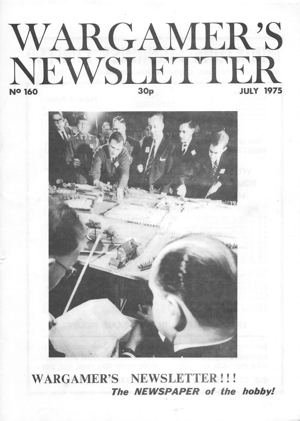 WARGAMER's NEWSLETTER NO 160 30P JULY 1975