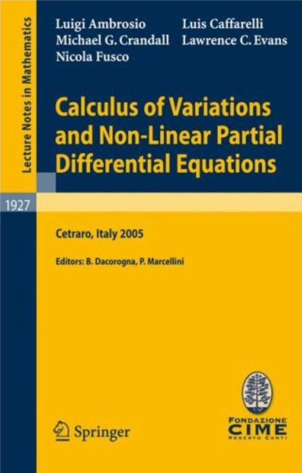 Calculus of Variations and Nonlinear Partial Differential Equations.Pdf