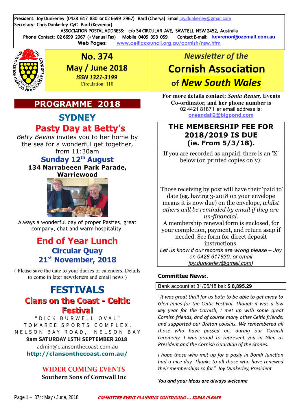 Cornish Association of NSW - No