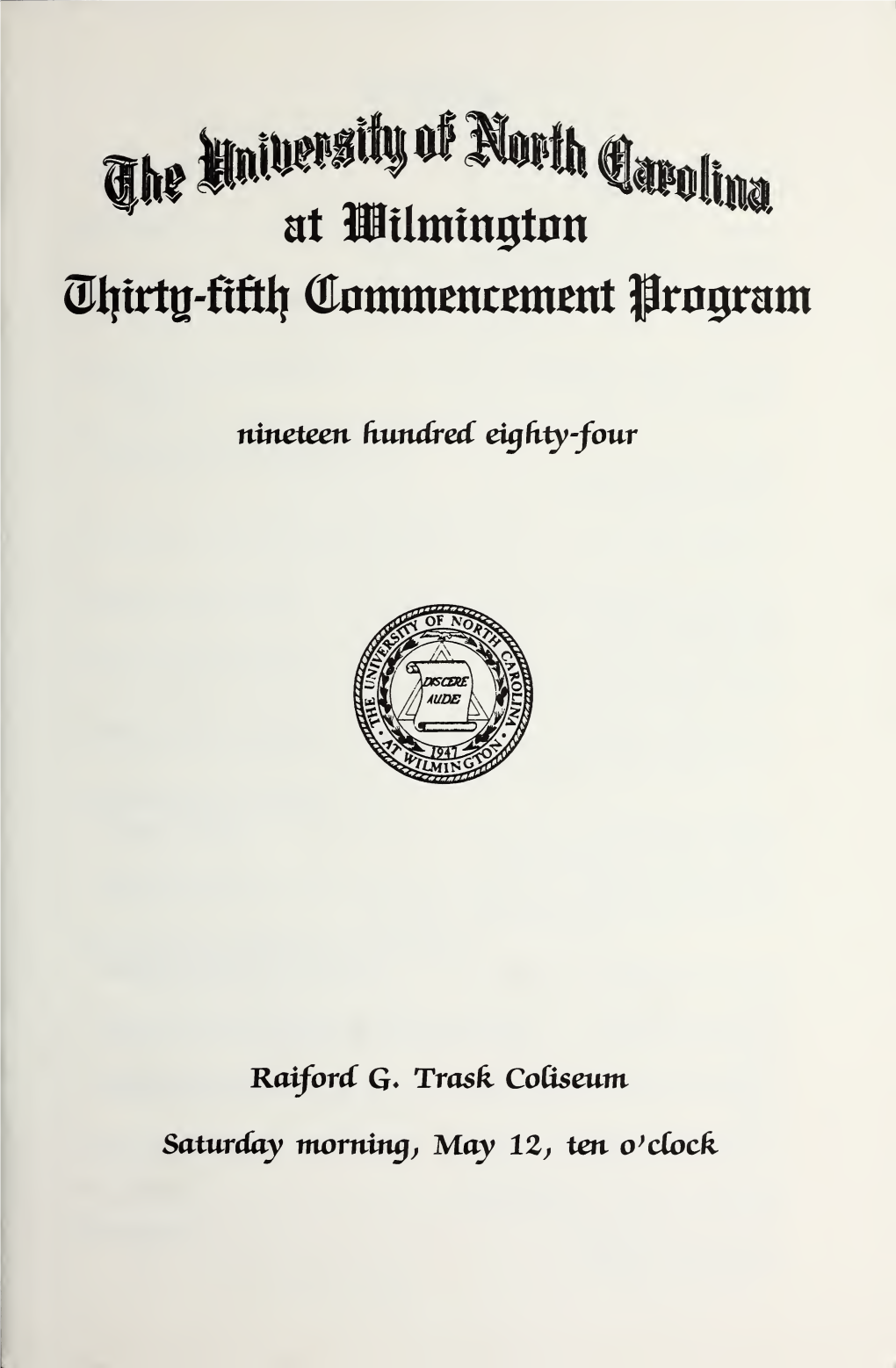 Commencement Program