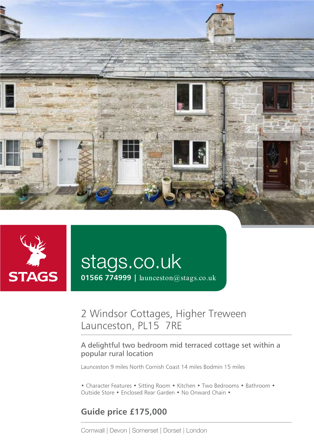 Stags.Co.Uk 01566 774999 | Launceston@Stags.Co.Uk