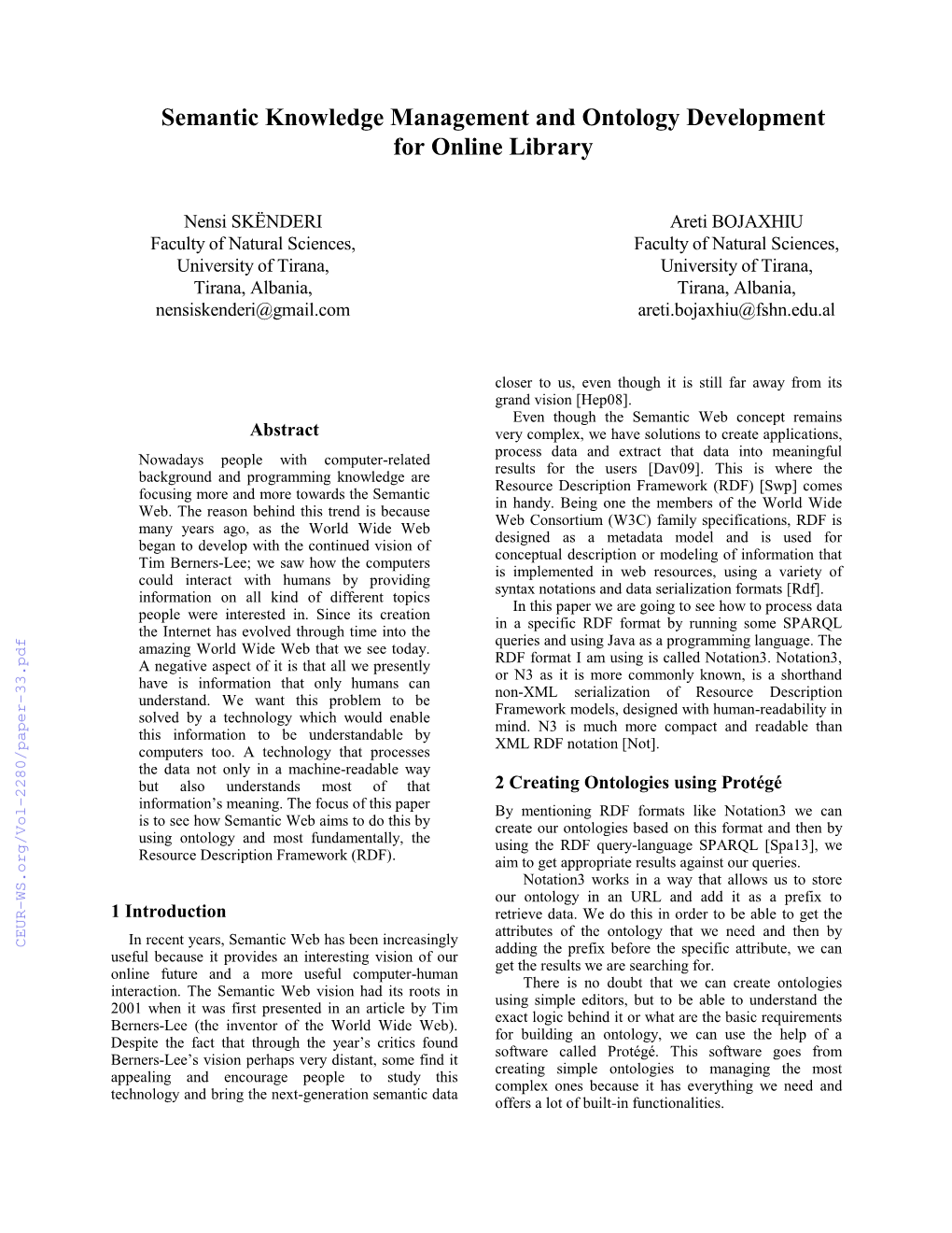 Semantic Knowledge Management and Ontology Development for Online Library