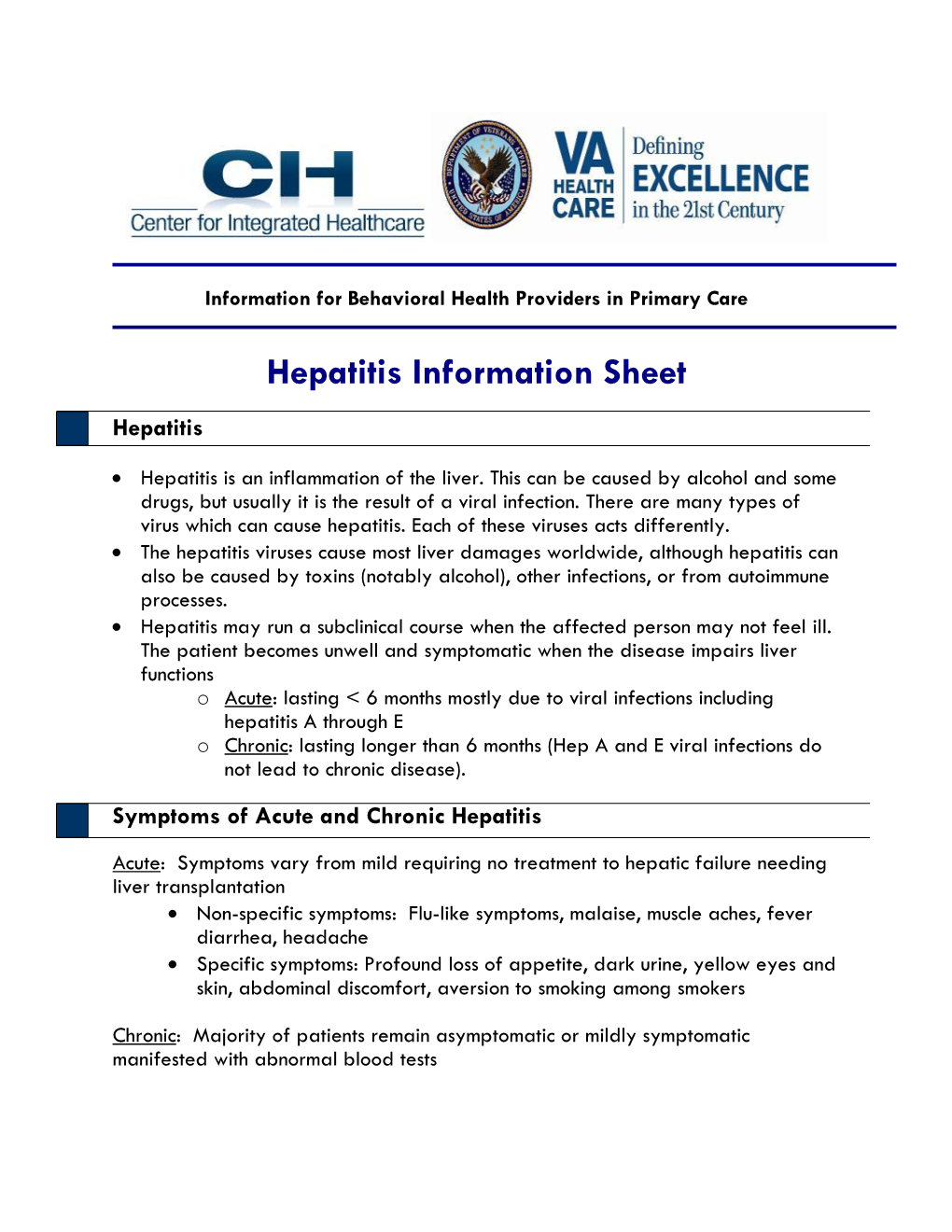 Hepatitis Information Sheet for Bhps Version 3