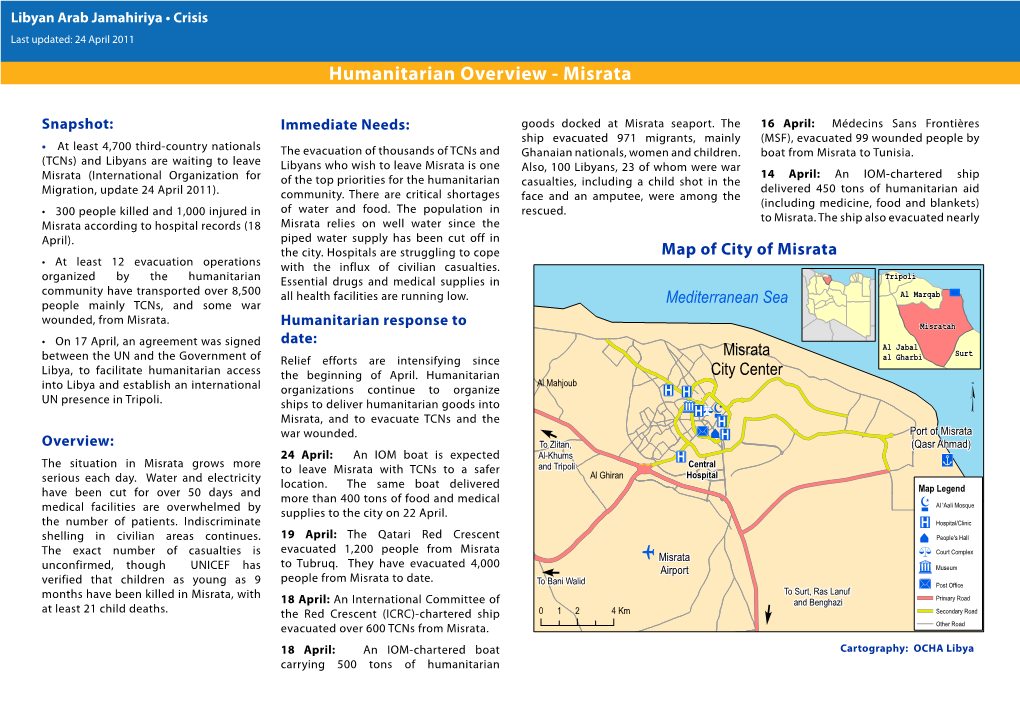 Misrata Fact Sheet