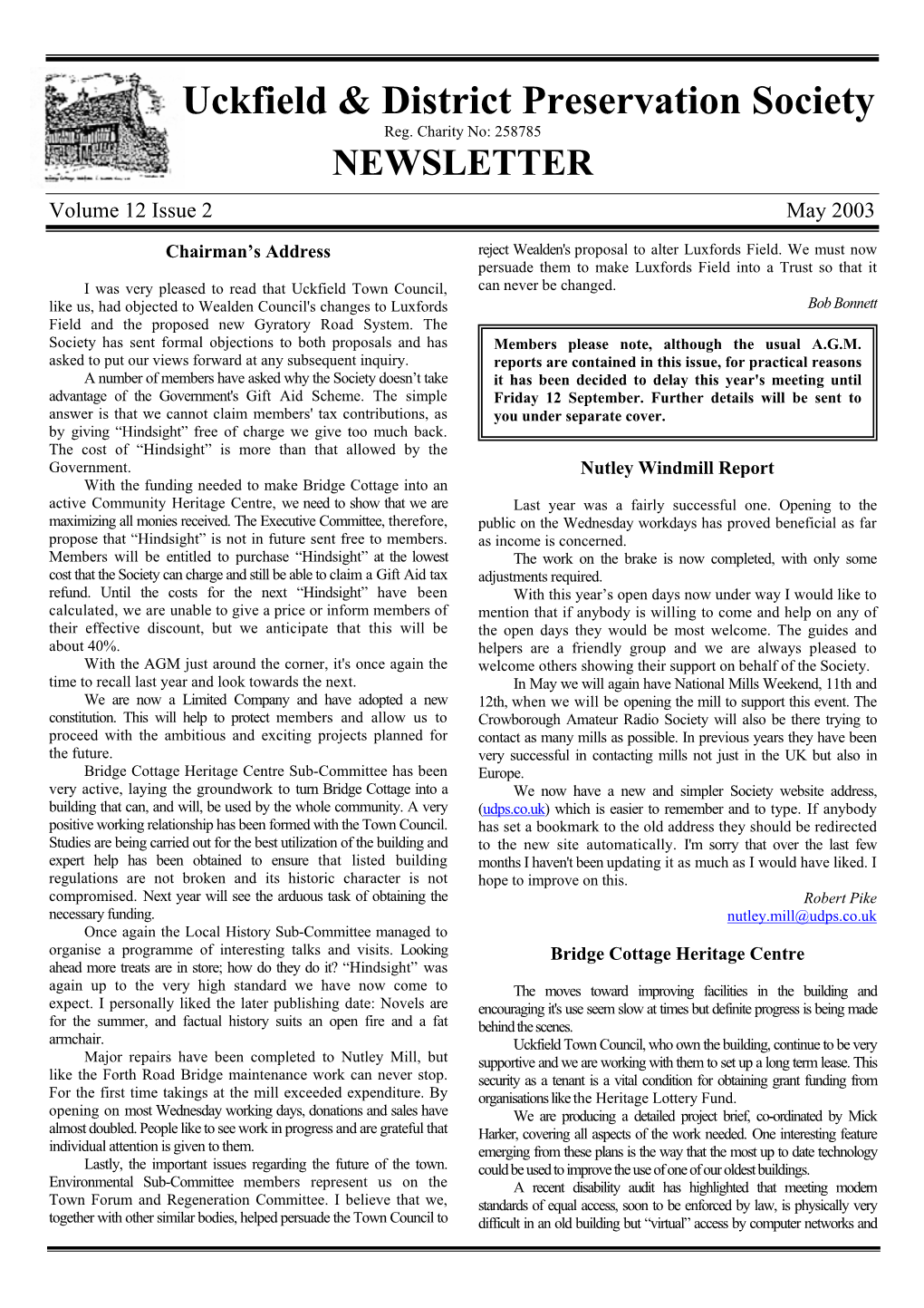 Volume 12 Issue 2 May 2003