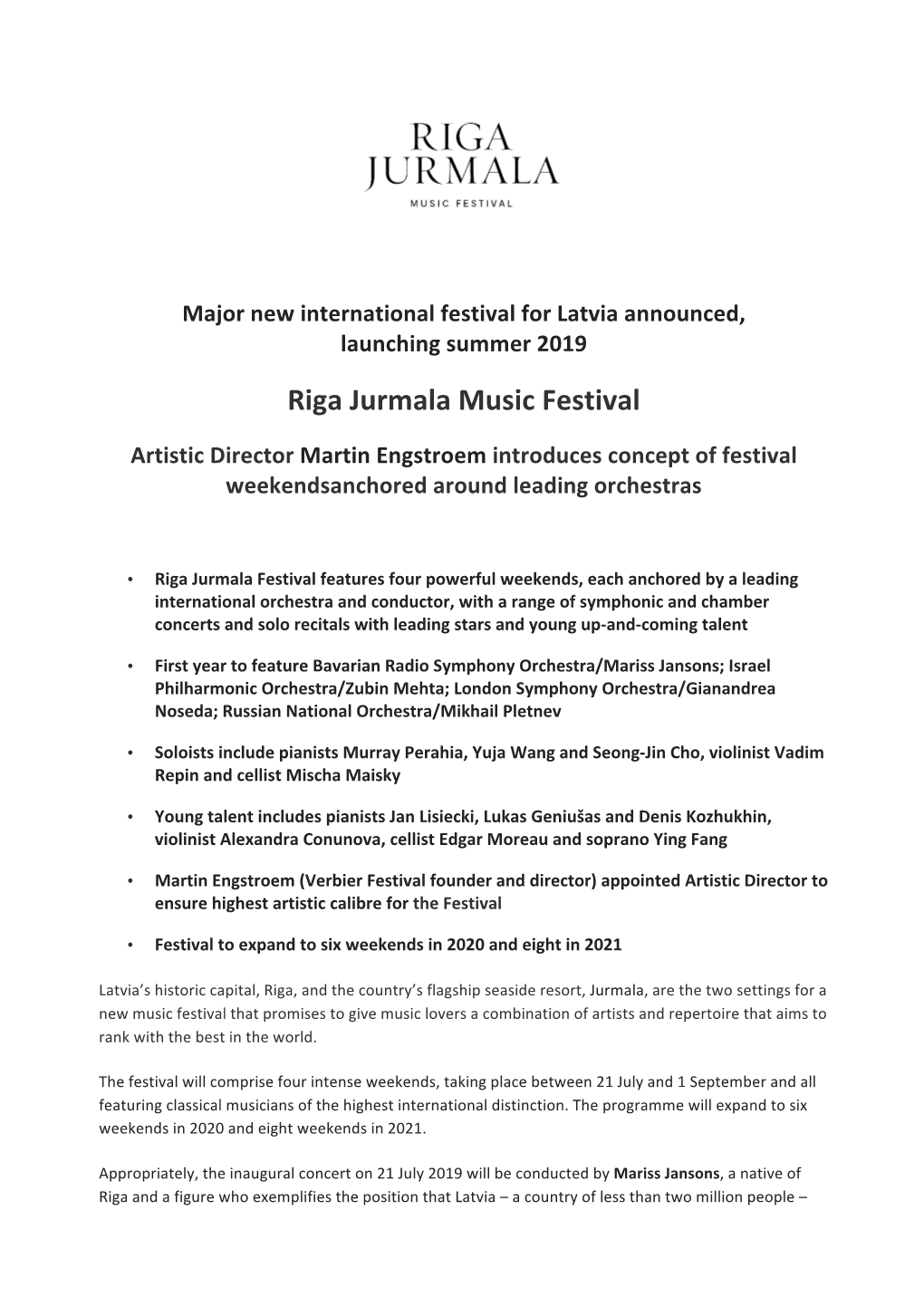 Riga Jurmala Music Festival