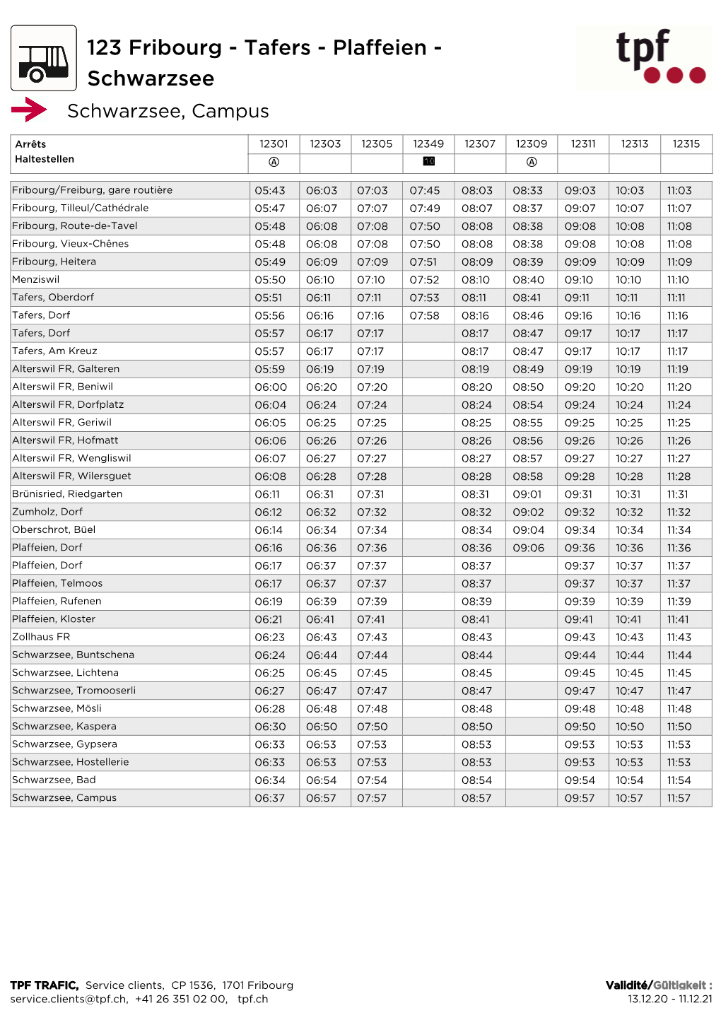 Horaires De Lignes