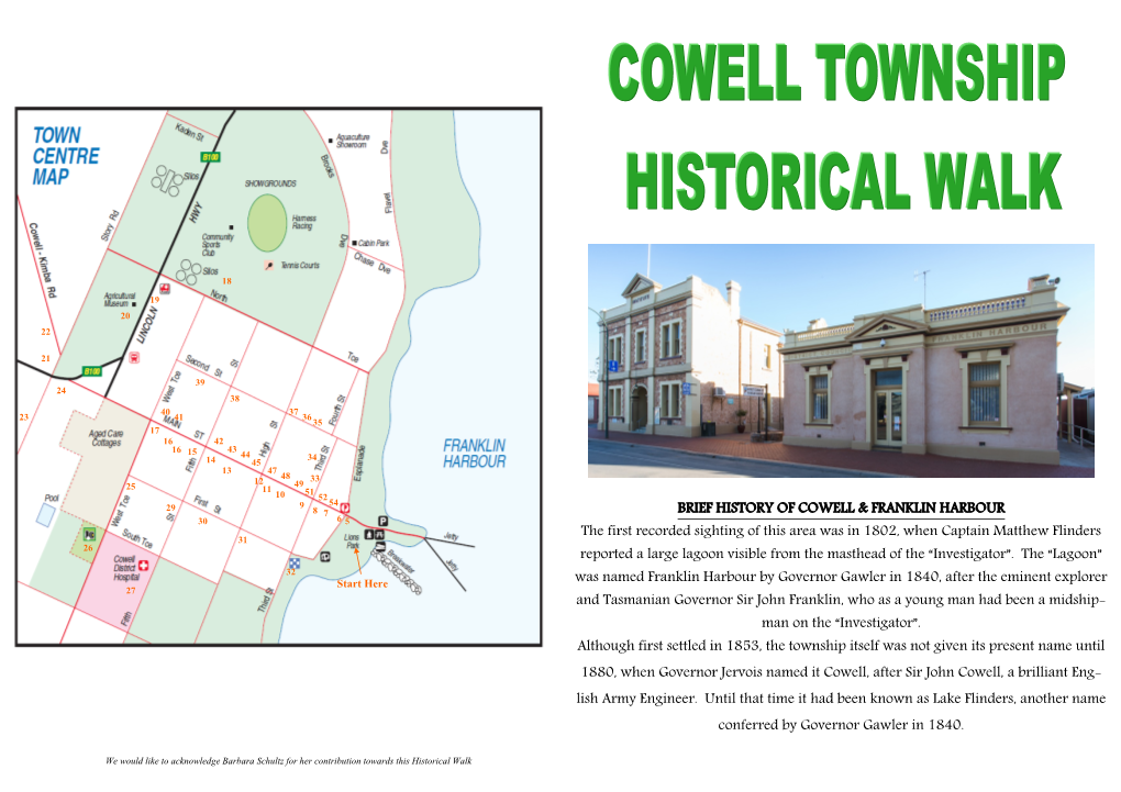 Brief History of Cowell & Franklin Harbour