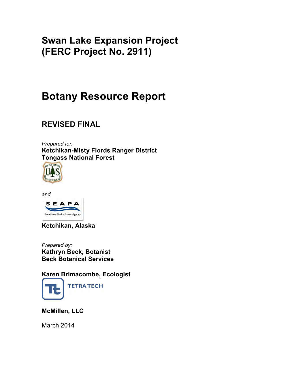 Botany Resource Report