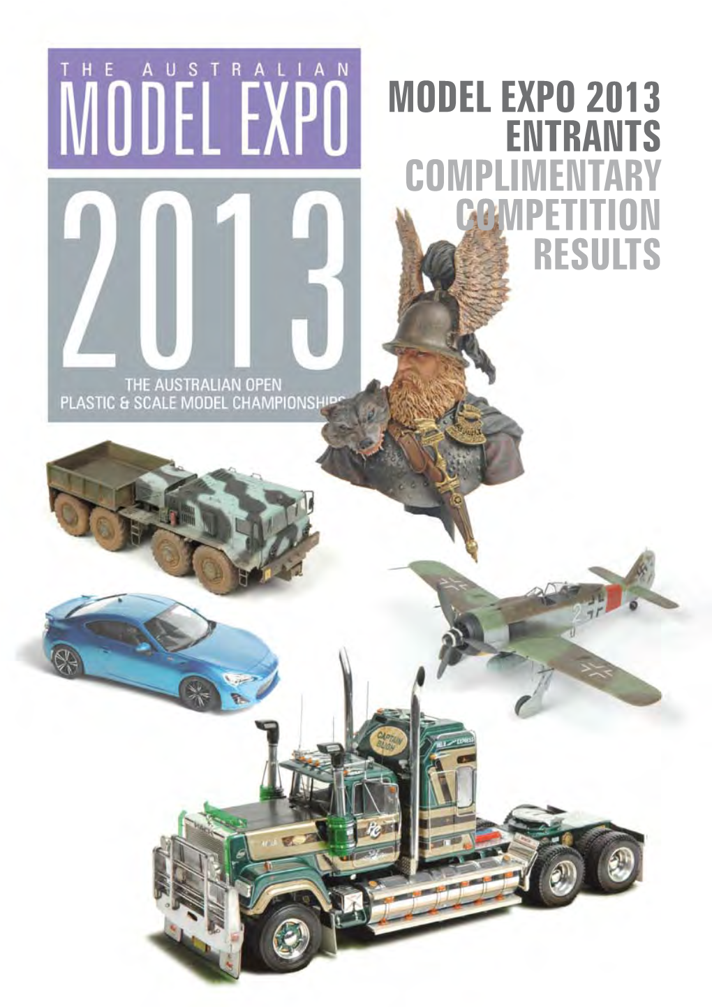 Model Expo 2013 Entrants Complimentary Competition Results