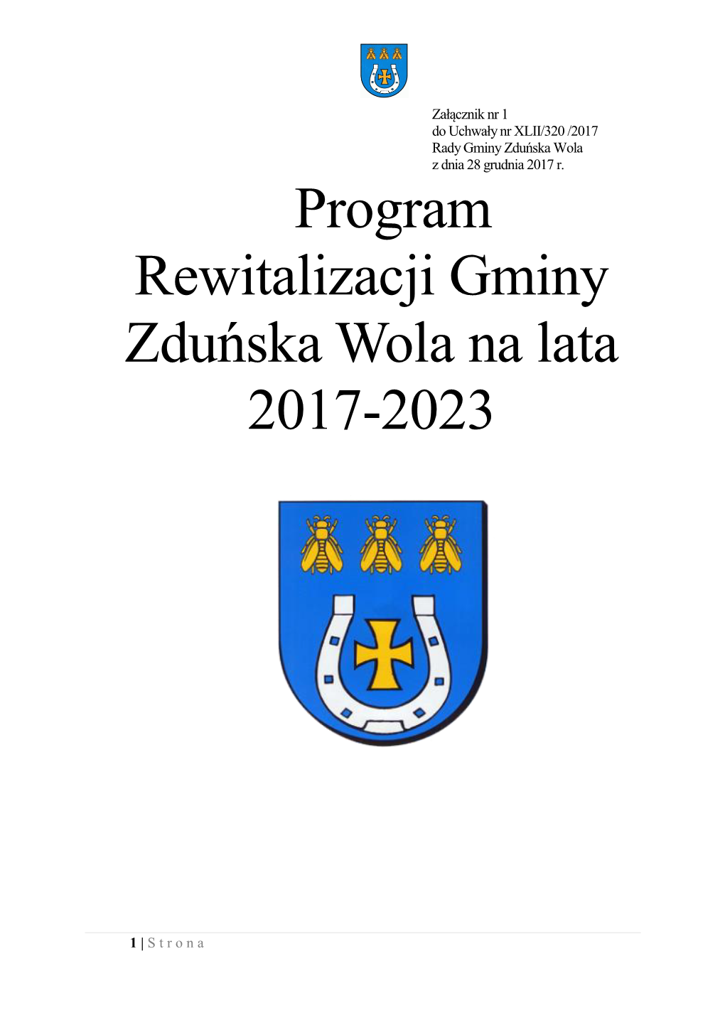 Program Rewitalizacji Gminy Zduńska Wola Na Lata 2017-2023