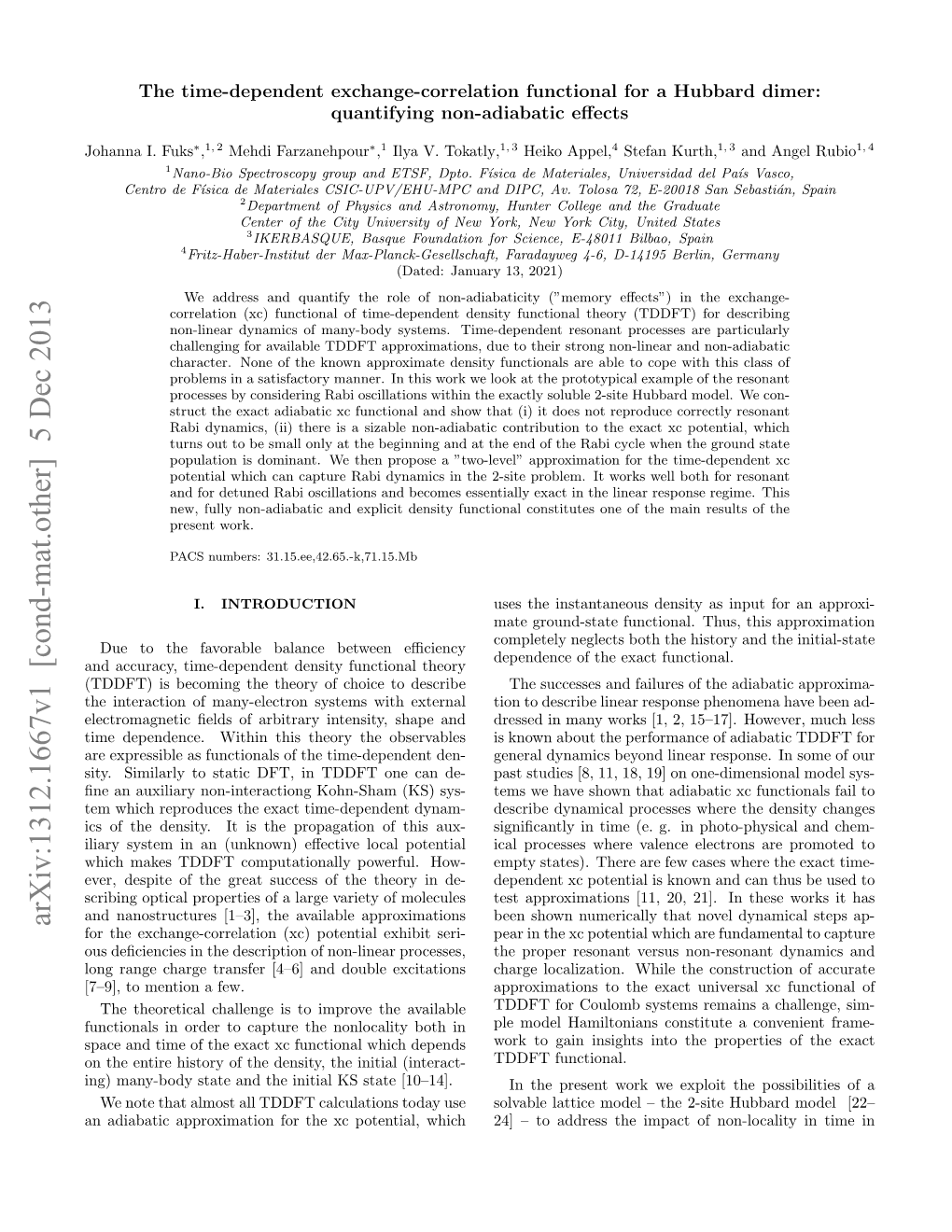 The Time-Dependent Exchange-Correlation Functional for a Hubbard Dimer: Quantifying Non-Adiabatic Eﬀects