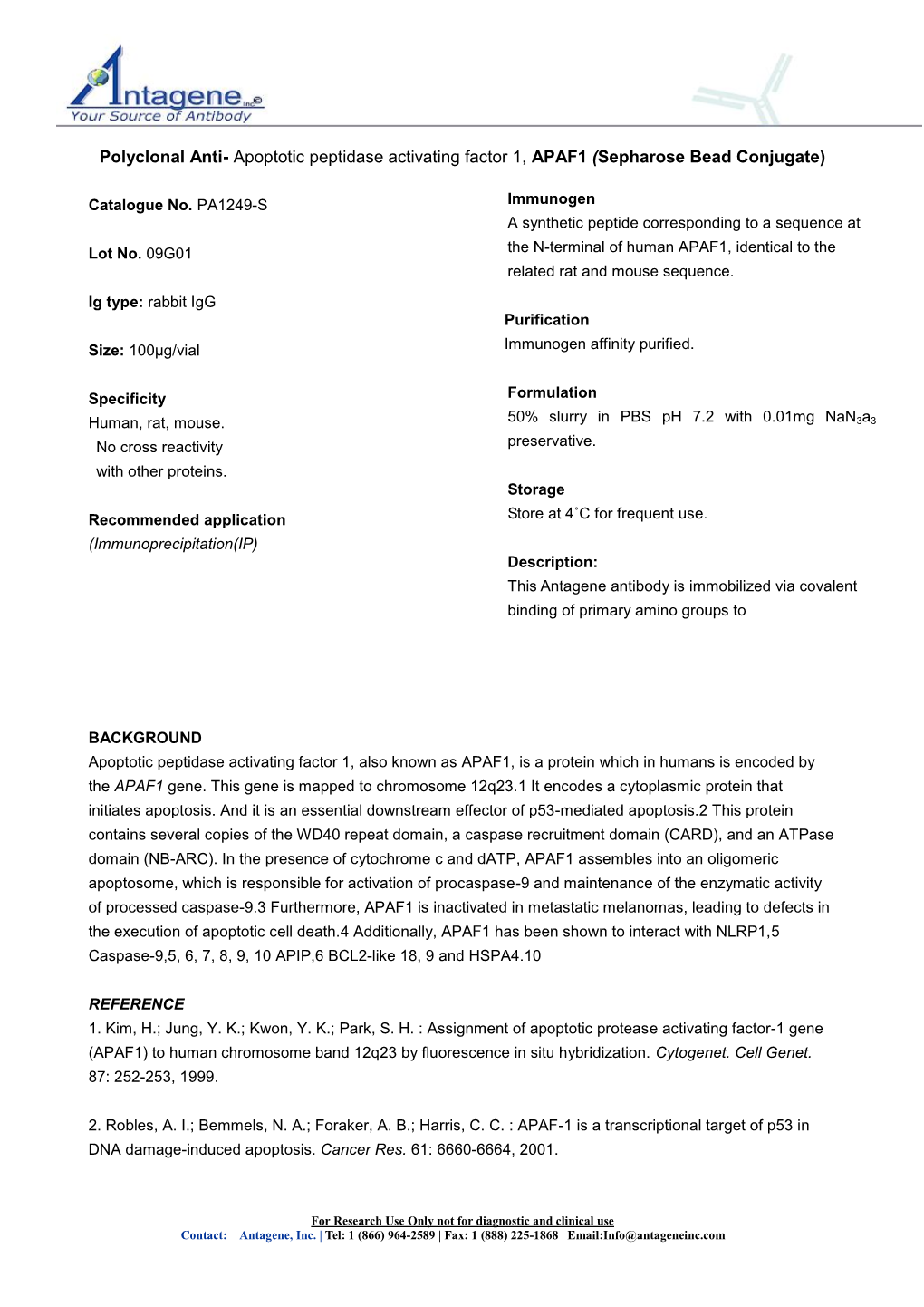 Polyclonal Anti-Collagen Type I