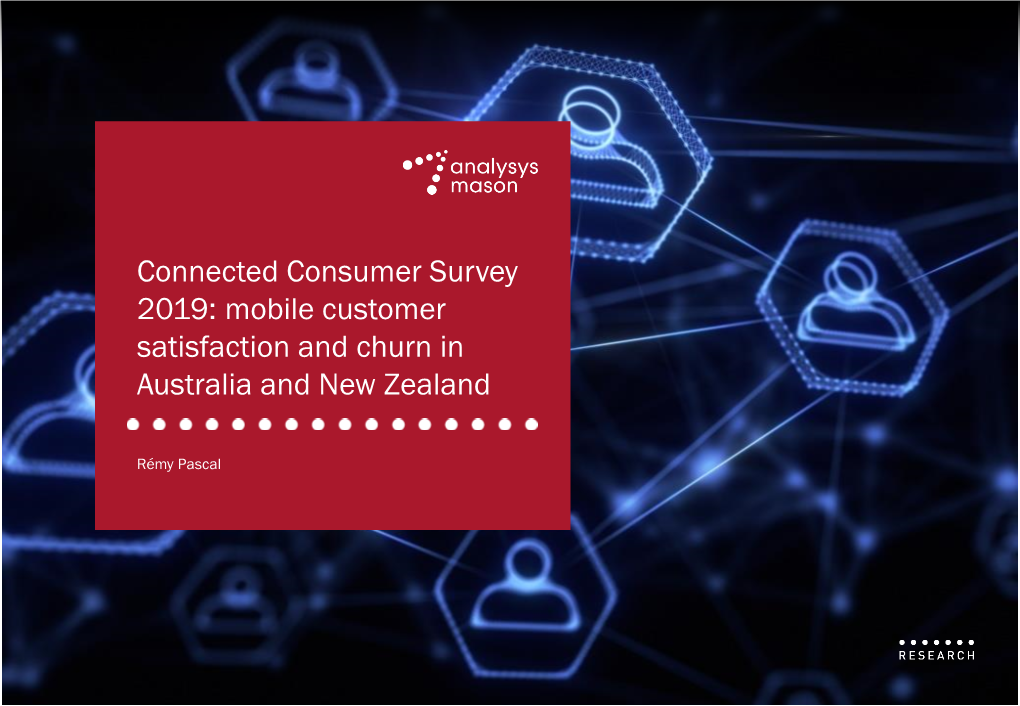 Mobile Customer Satisfaction and Churn in Australia and New Zealand