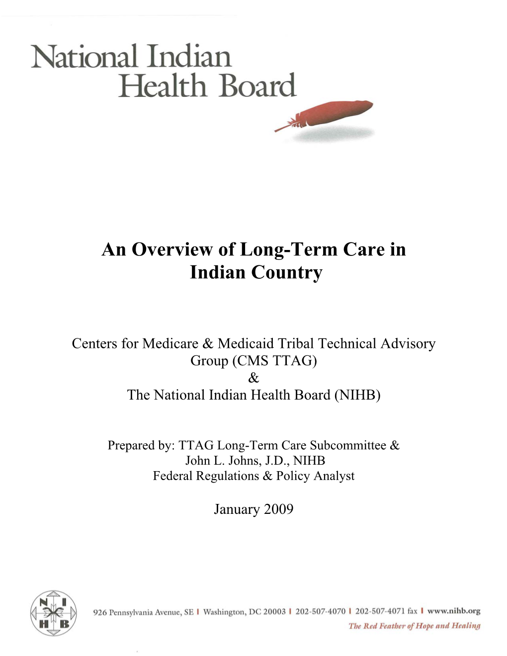 An Overview of Long-Term Care in Indian Country