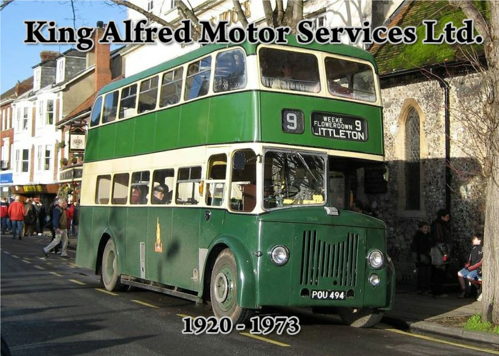 King Alfred MS 1920-1973