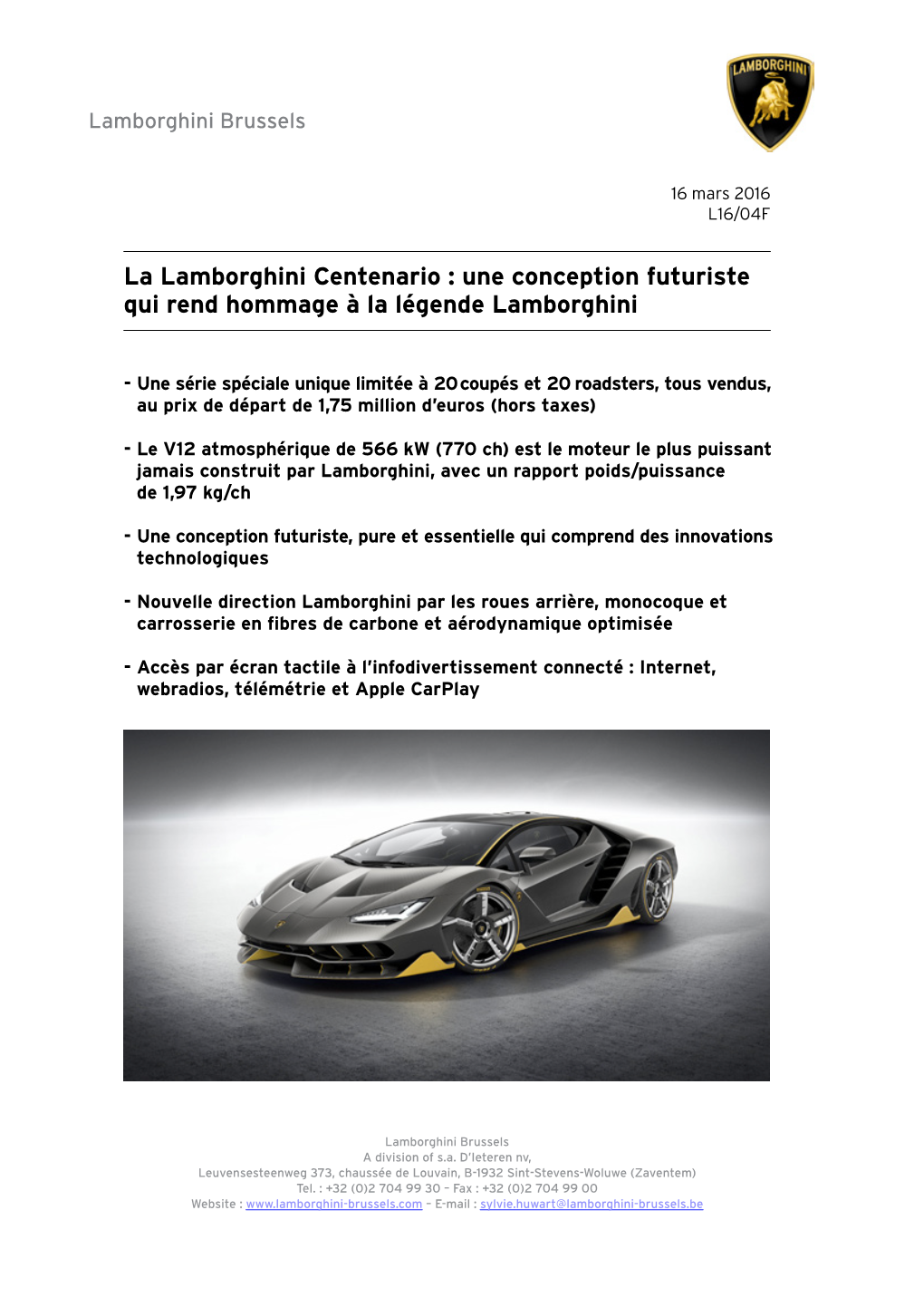 Une Conception Futuriste Qui Rend Hommage À La Légende Lamborghini