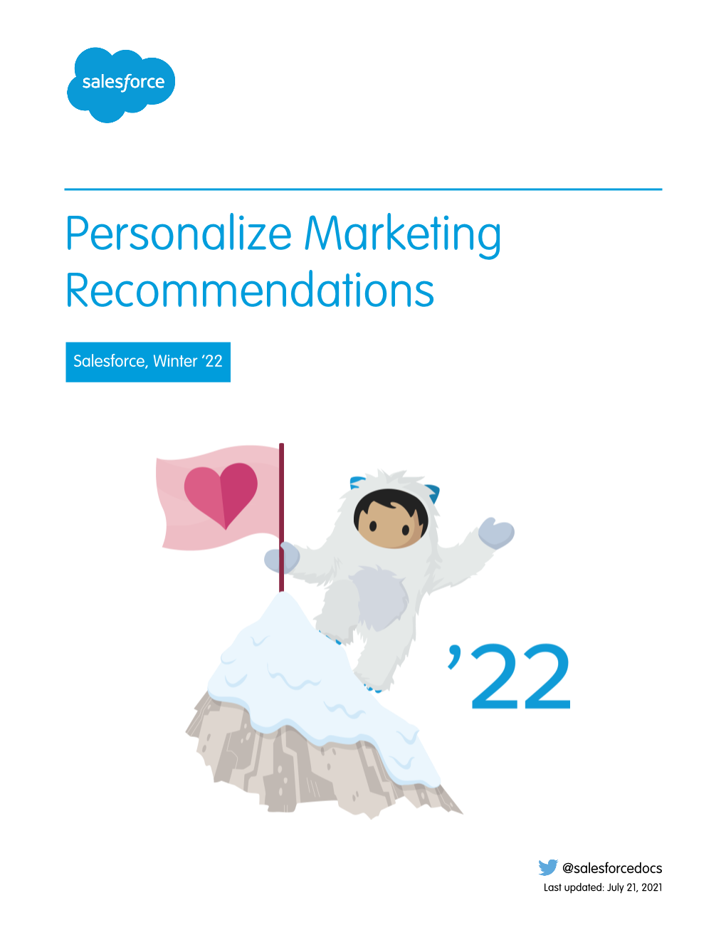 Personalize Marketing Recommendations
