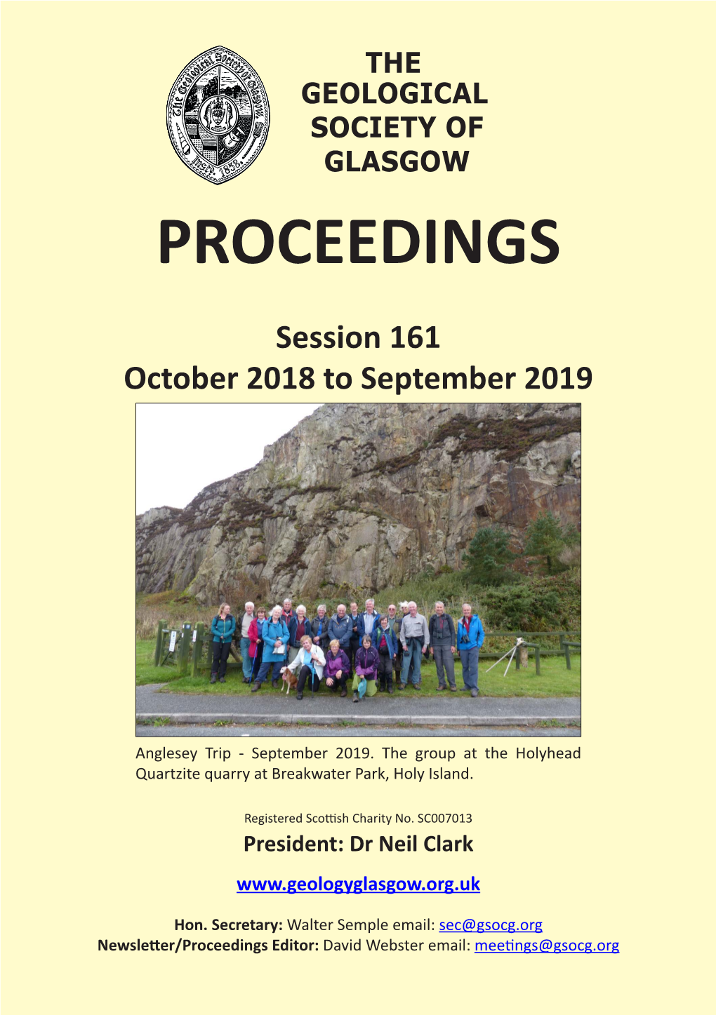Session 161 October 2018 to September 2019