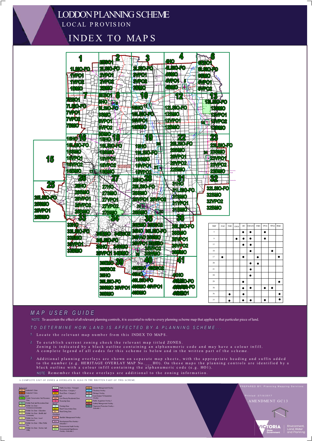 Loddon Planning Scheme Indextomaps