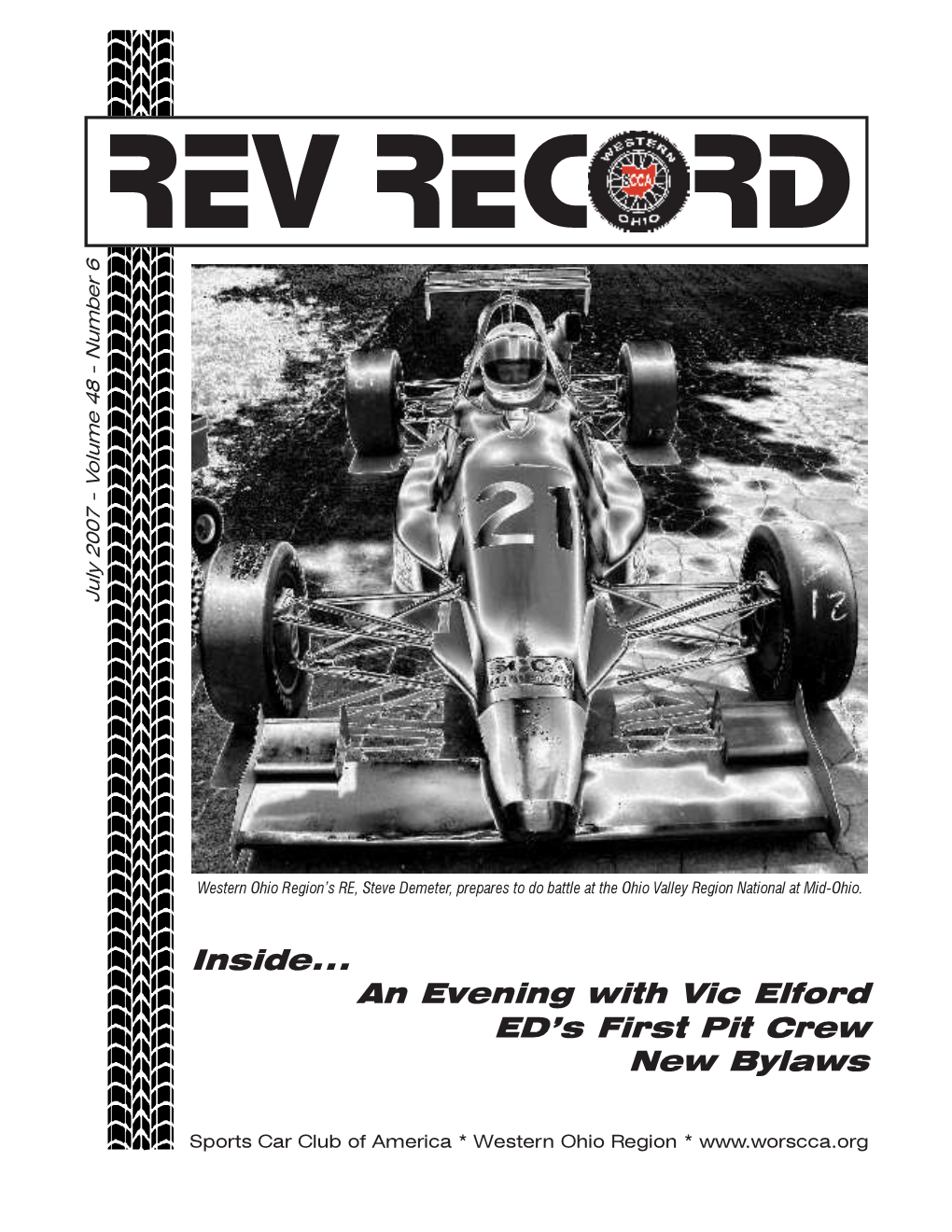 Inside... an Evening with Vic Elford ED's First Pit Crew New Bylaws