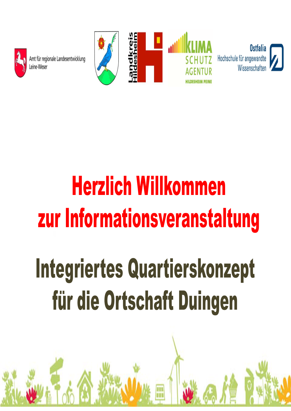 Integriertes Quartierskonzept Für Die Ortschaft Duingen (Kfw 432/A)