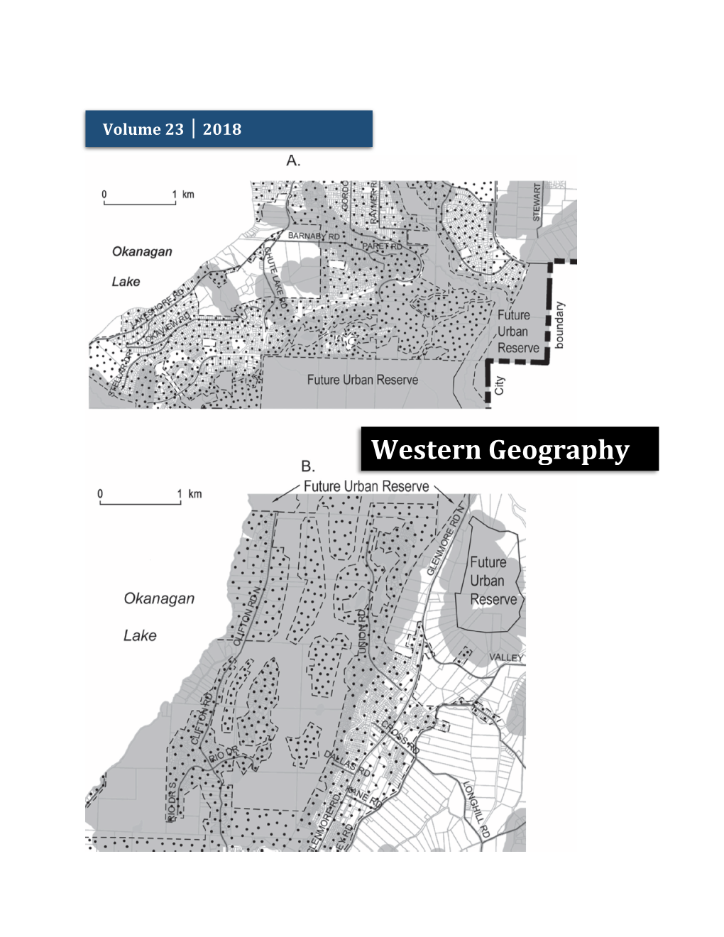 Western Geography Western Geography – Editors’ Note Volume 23 – 2018