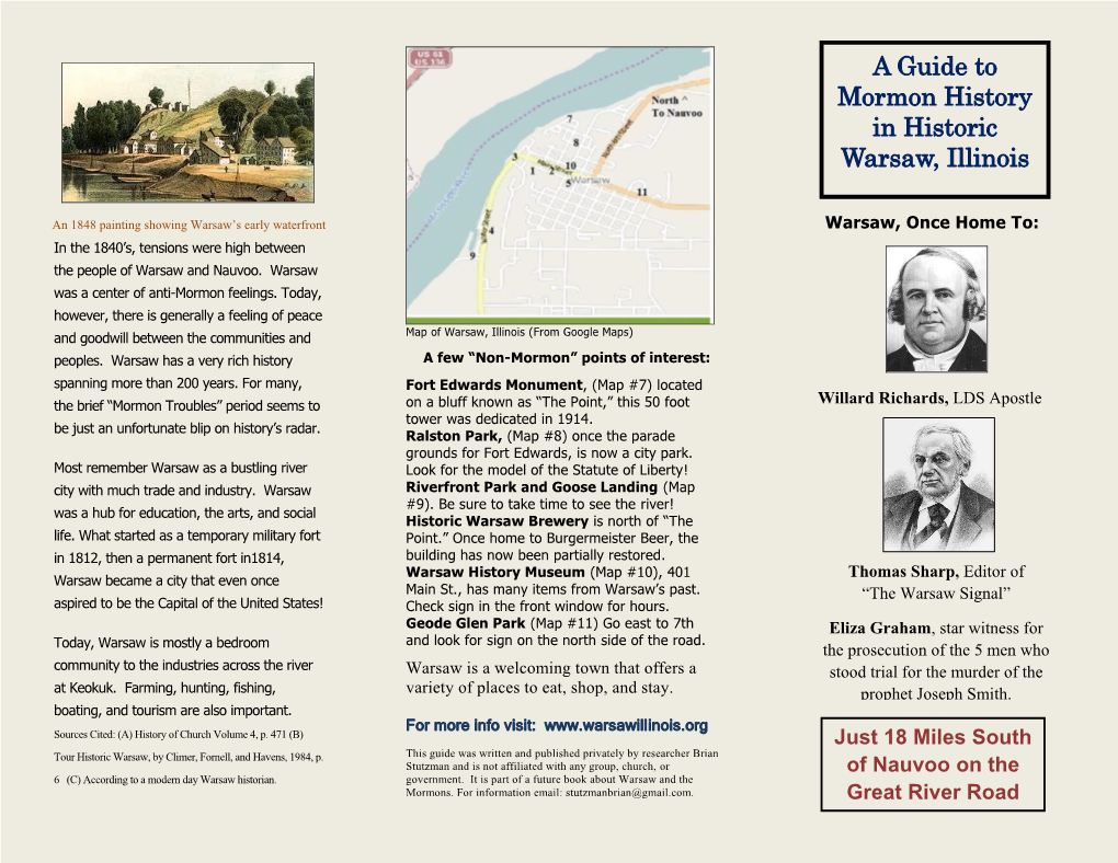 A Guide to Mormon History in Historic Warsaw, Illinois