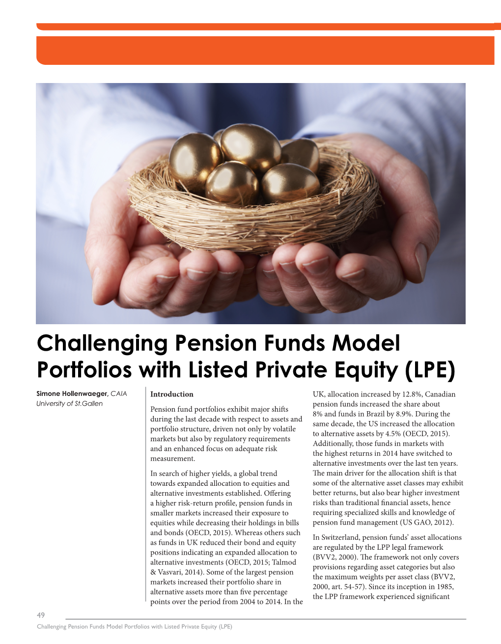 Challenging Pension Funds Model Portfolios With