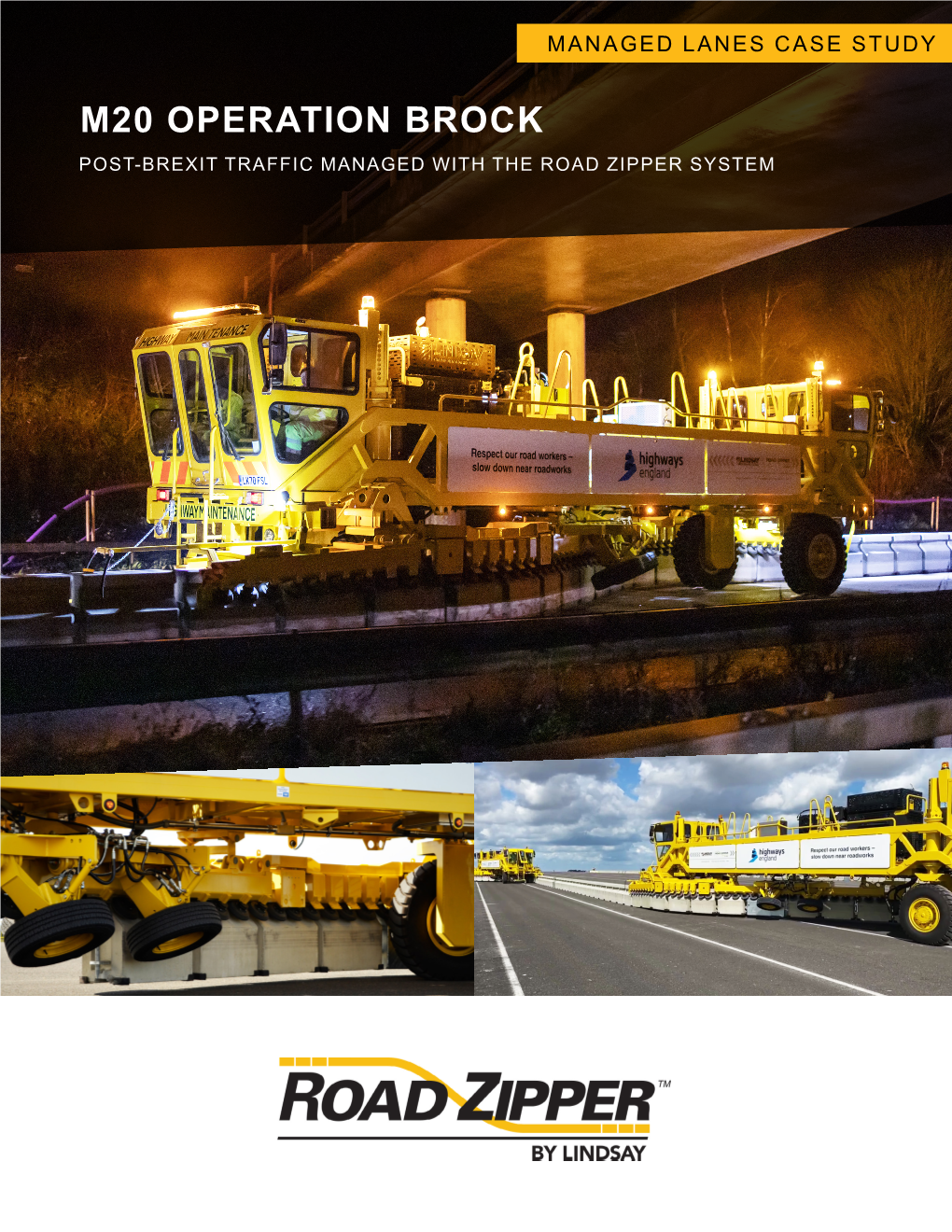 M20 Operation Brock Post-Brexit Traffic Managed with the Road Zipper System M20 Operation Brock | Case Study for Managed Lanes