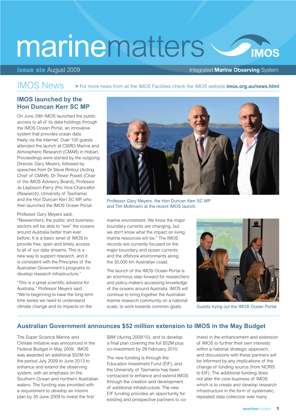 IMOS News > for More News from All the IMOS Facilities Check the IMOS Website Imos.Org.Au/News.Html