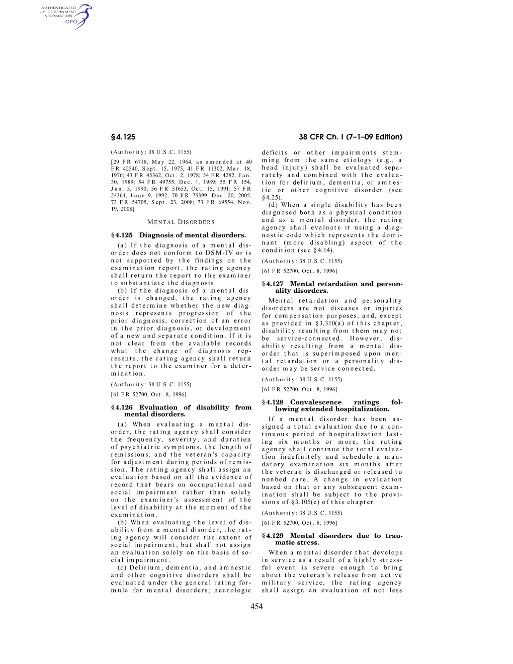38 CFR Ch. I (7–1–09 Edition)