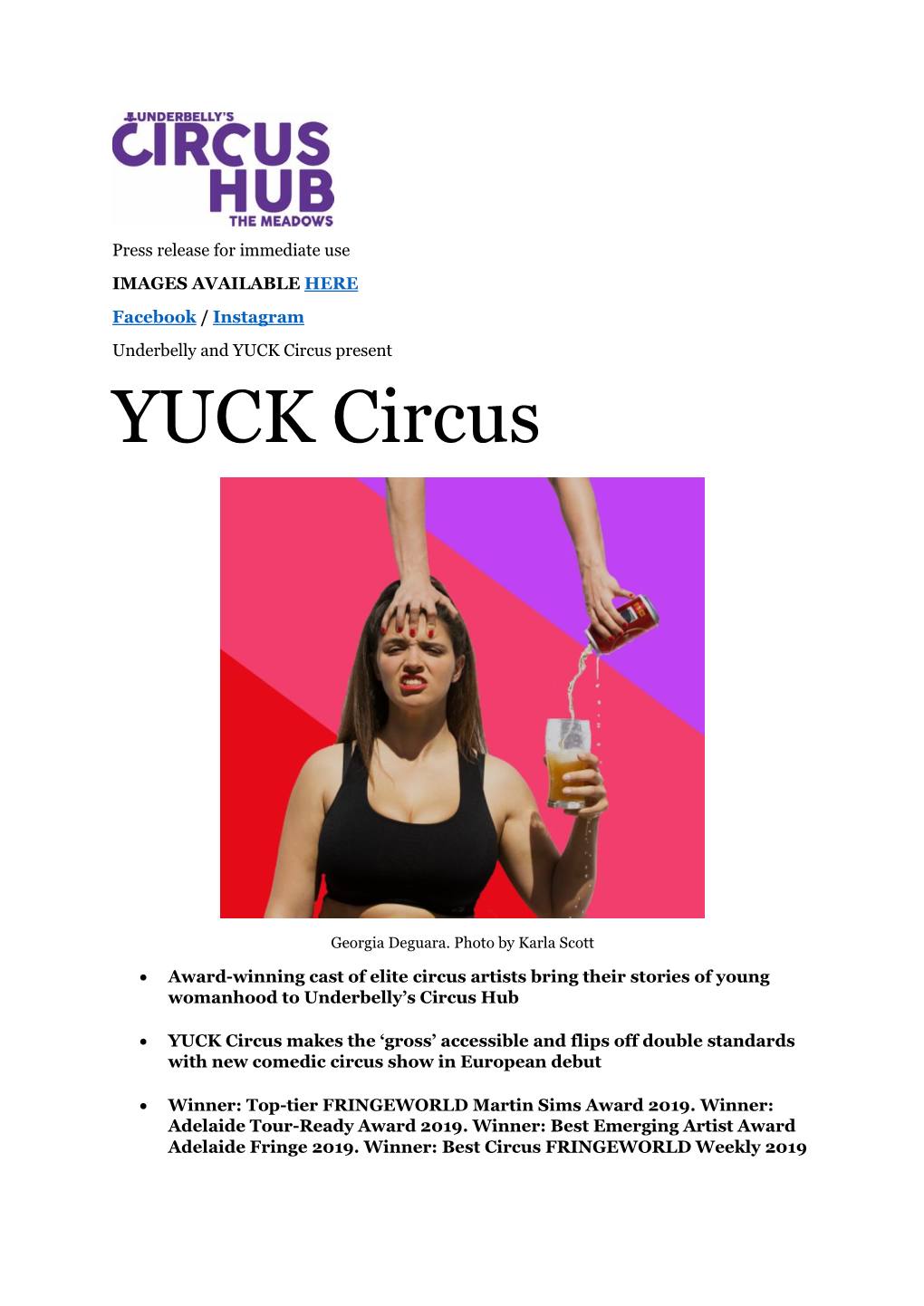 YUCK Circus Present YUCK Circus