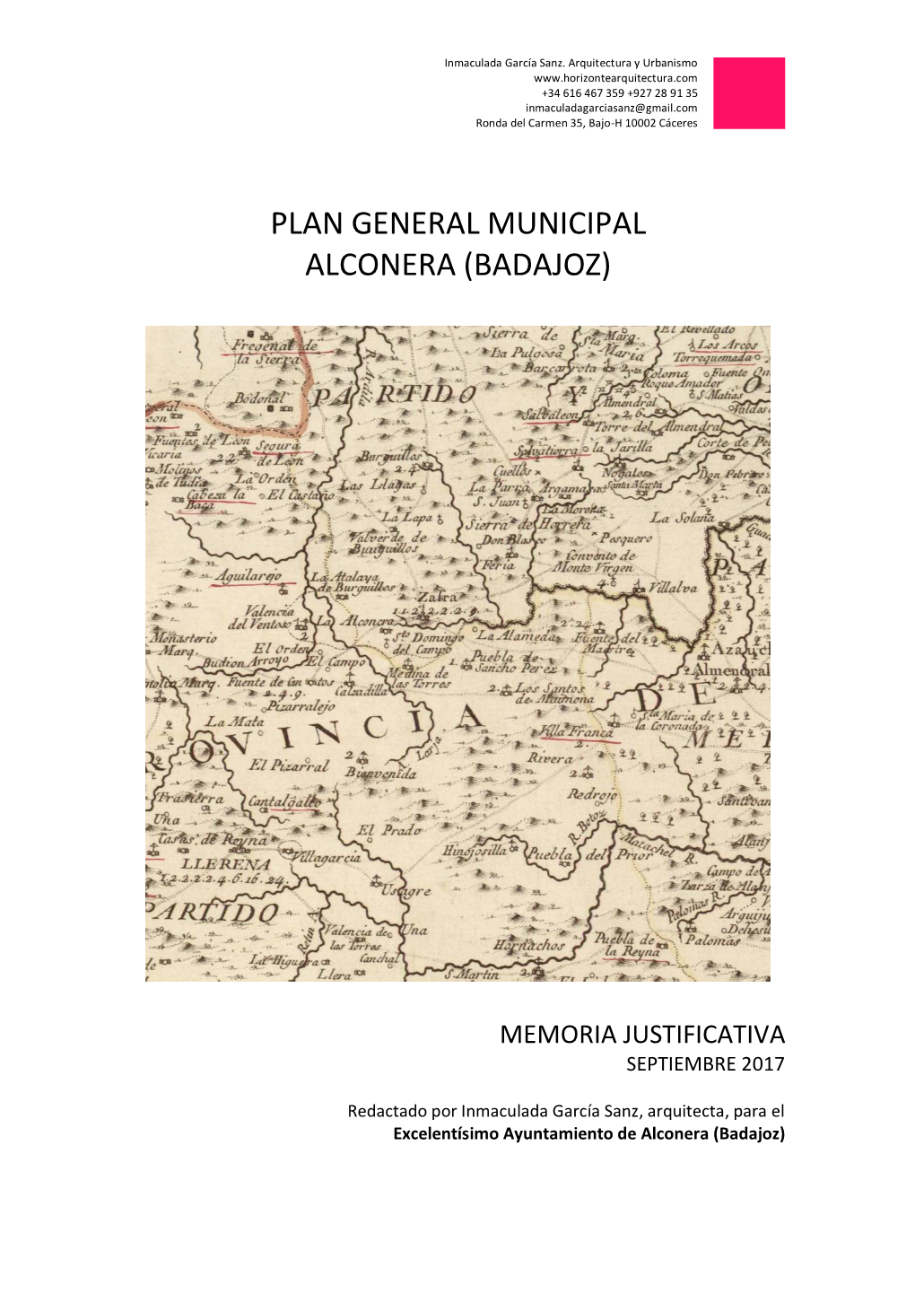 Plan General Municipal Alconera (Badajoz)