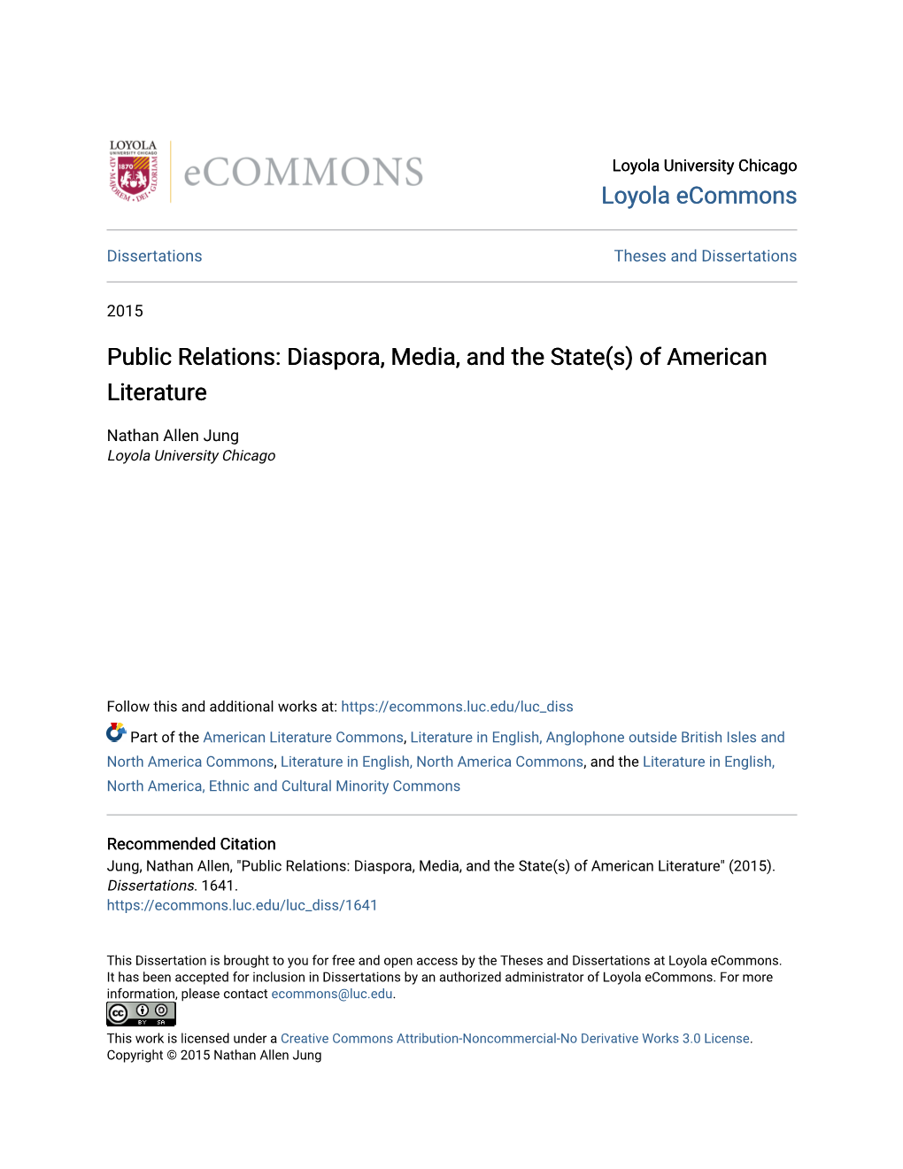 Public Relations: Diaspora, Media, and the State(S) of American Literature