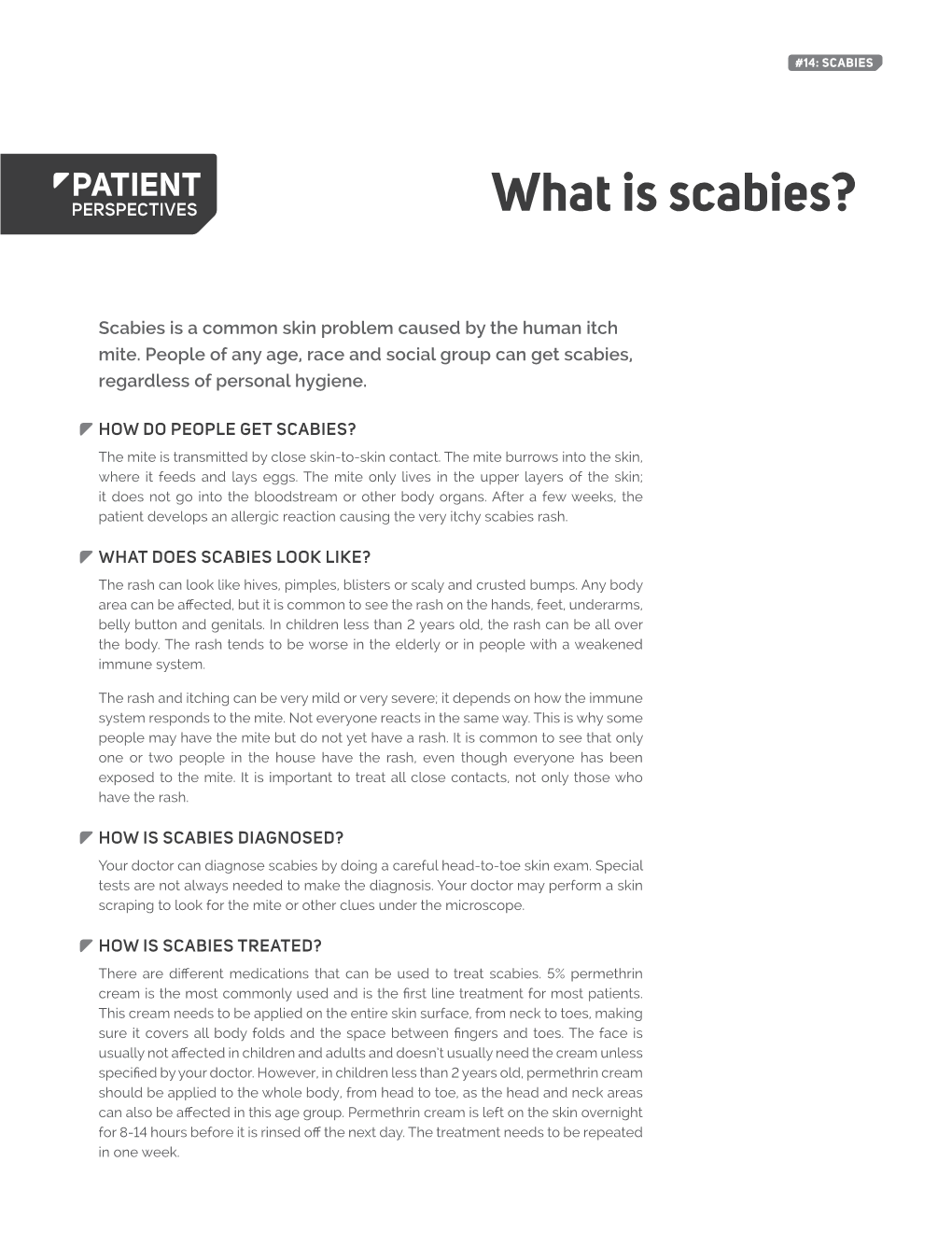What Is Scabies?