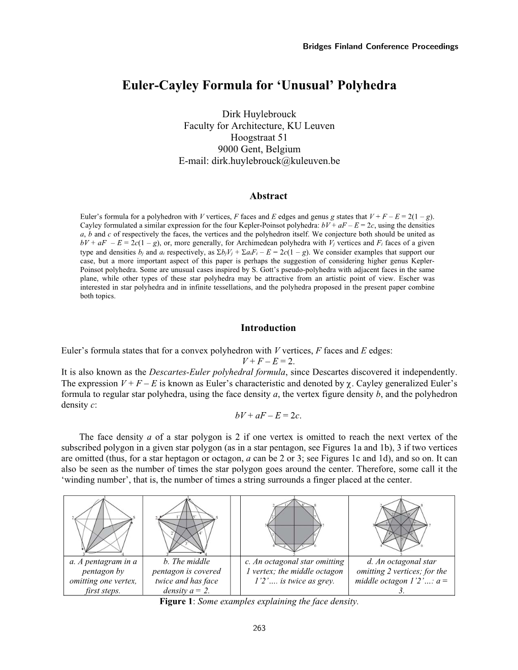 Euler-Cayley Formula for ‘Unusual’ Polyhedra