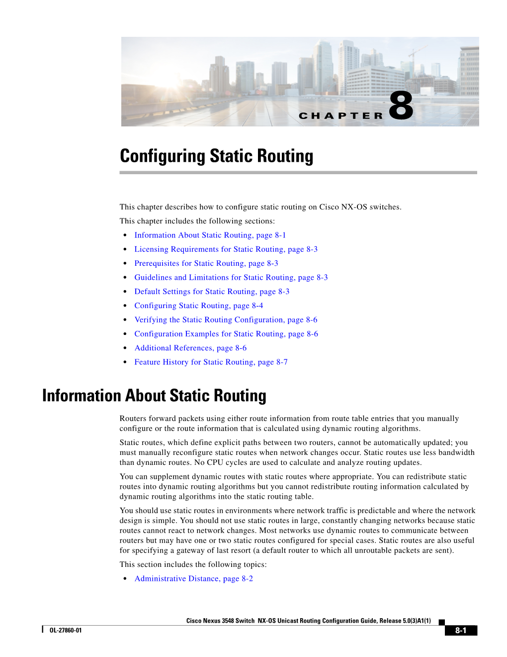 Configuring Static Routing