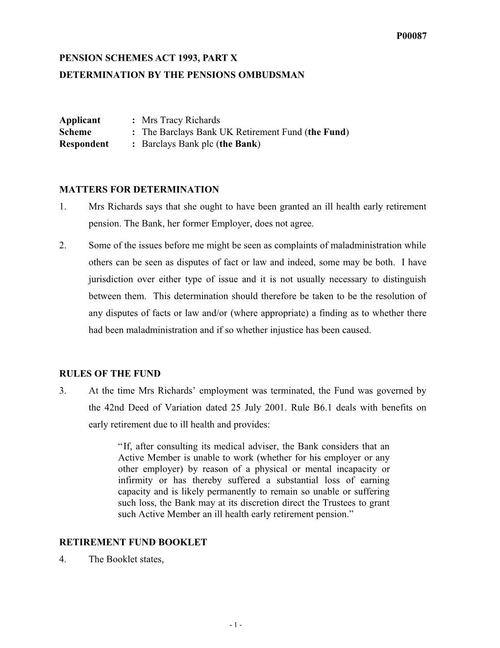 Pension Schemes Act 1993, Part X s51