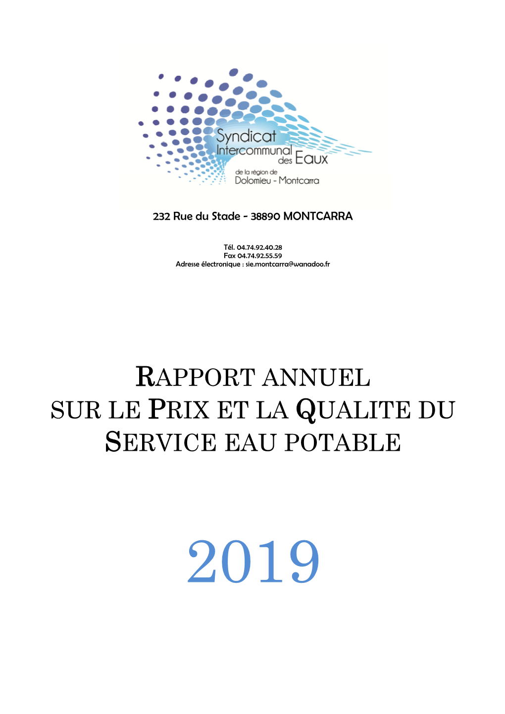 Rapport Eau 2019