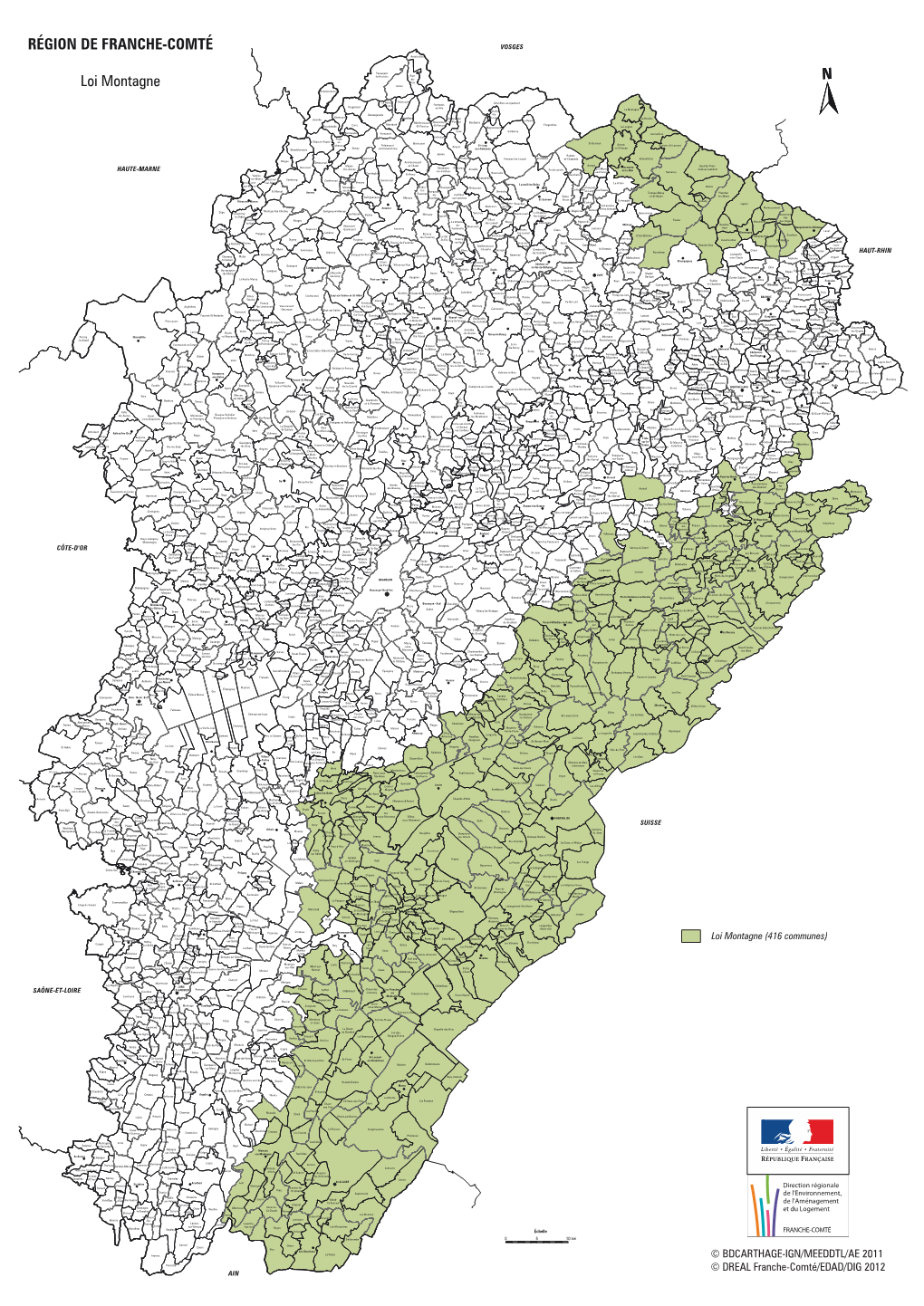 N RÉGION DE FRANCHE-COMTÉ Loi Montagne