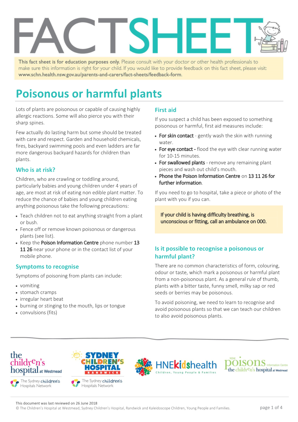 Poisonous Or Harmful Plants Lots of Plants Are Poisonous Or Capable of Causing Highly First Aid Allergic Reactions