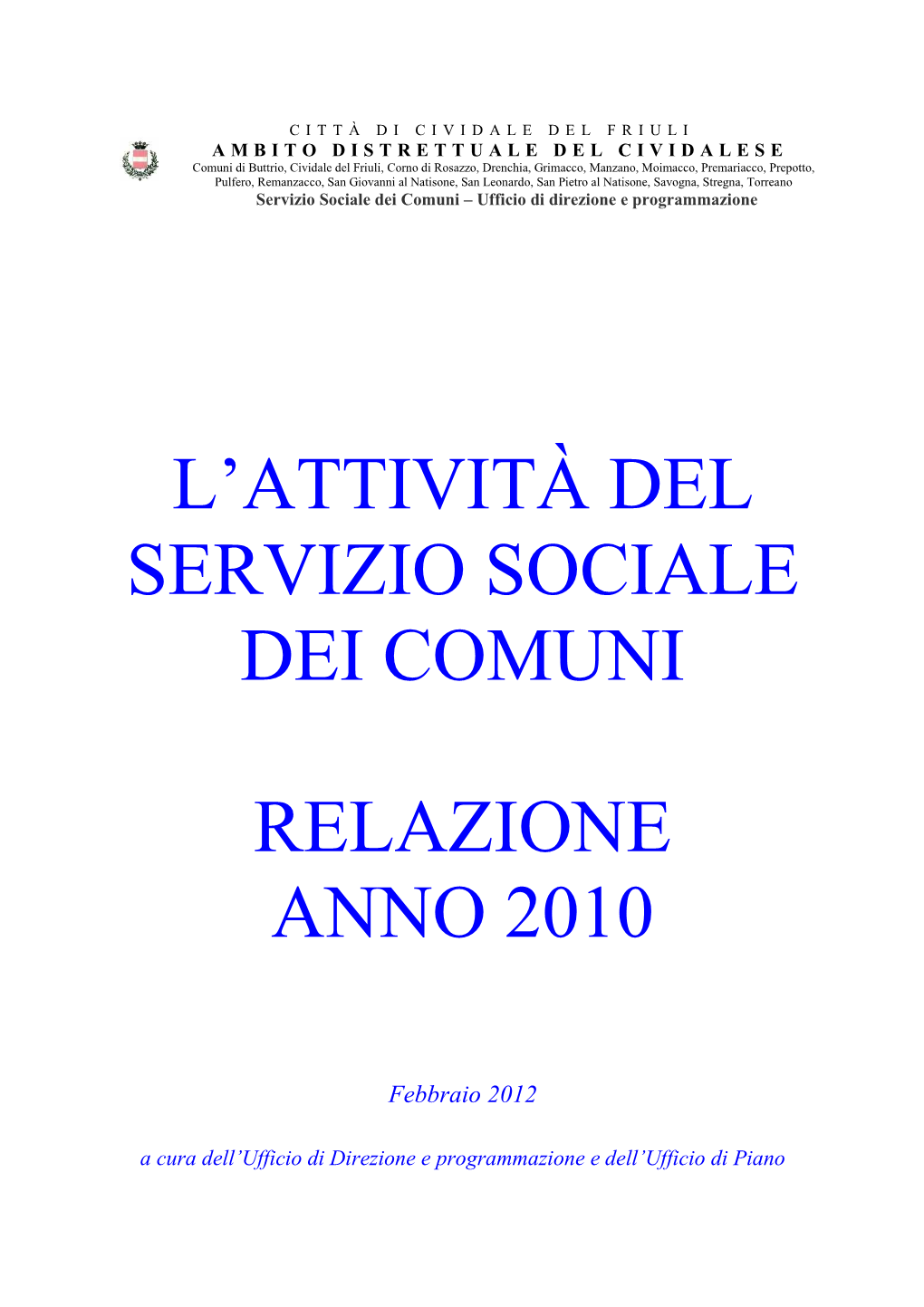 Relazione Ambito 2010 Definitiva