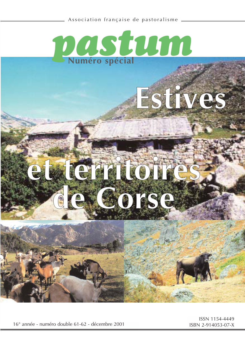 Estives Et Territoires De Corse » De Corse Pastum