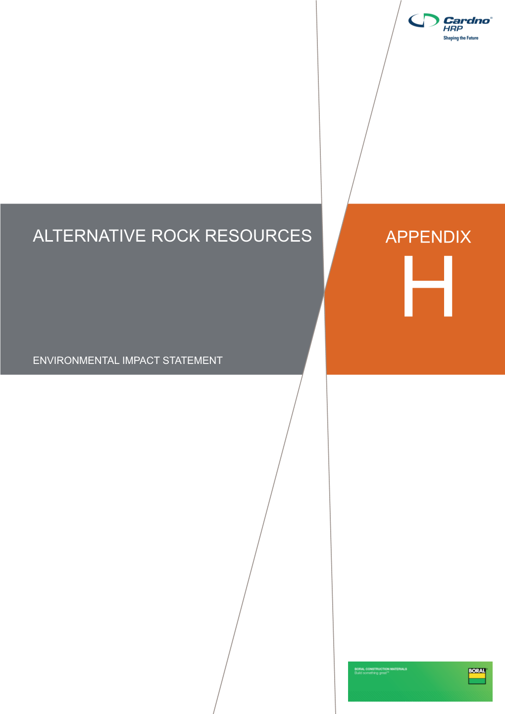 Appendix Alternative Rock Resources