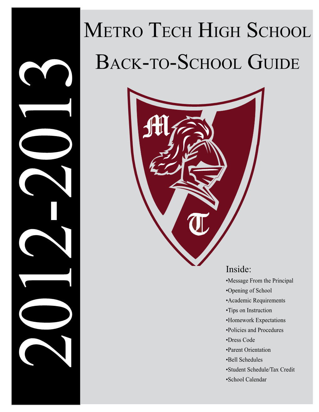 Metro Tech High School Back-To-School Guide